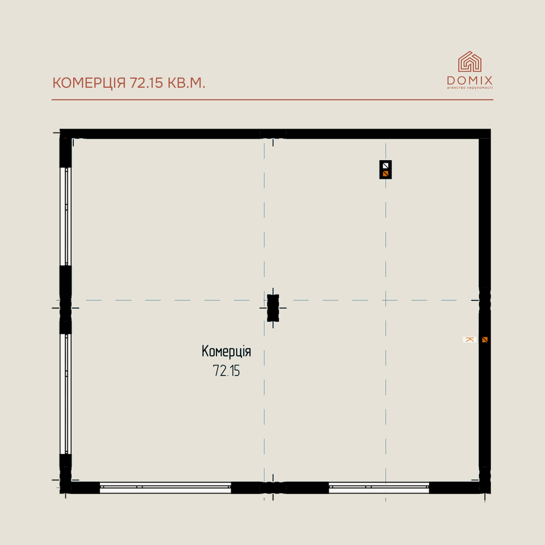 Комерція 1-й поверх 72.15 м²