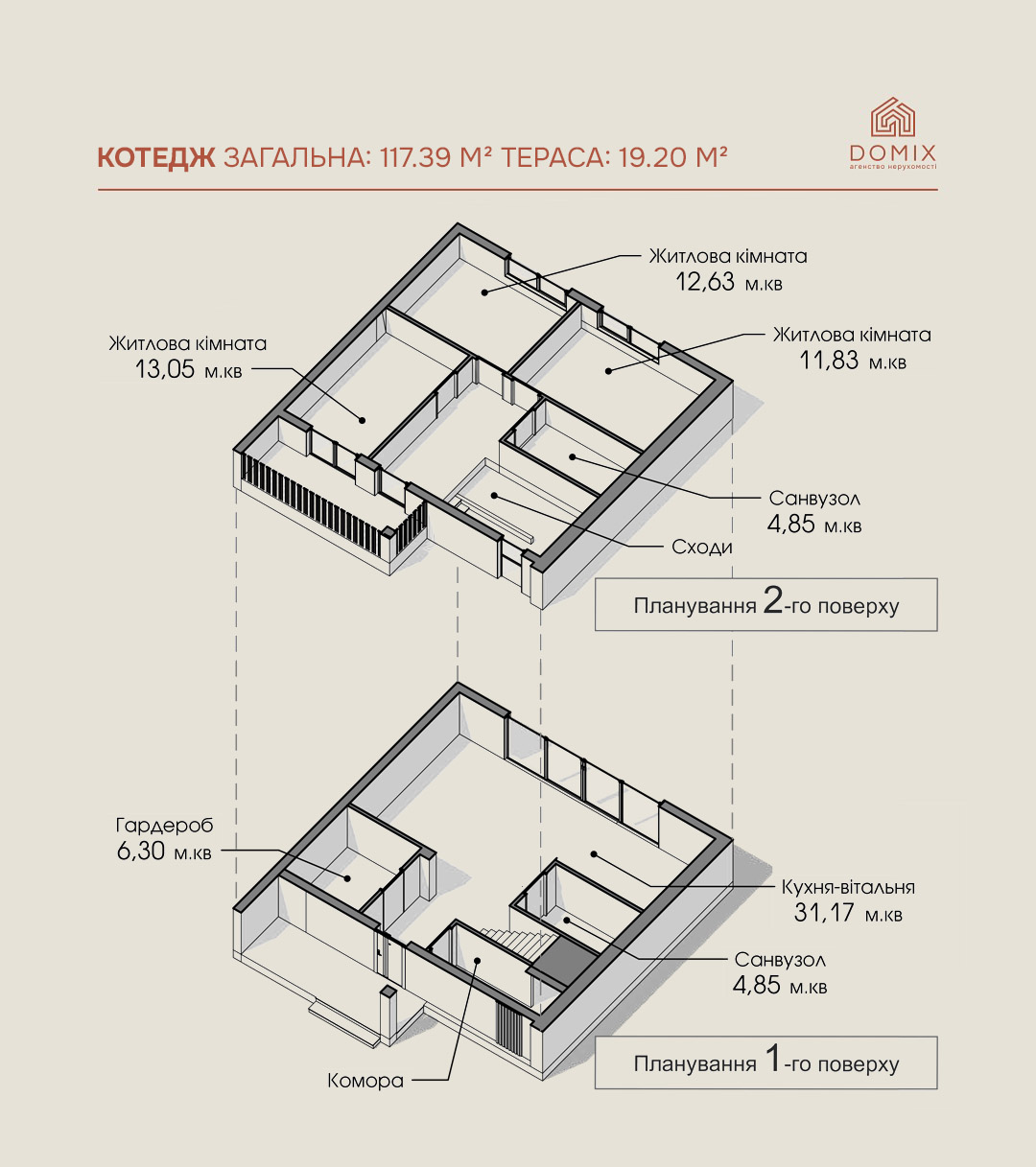 Котедж 117.39 м² Варіант 2